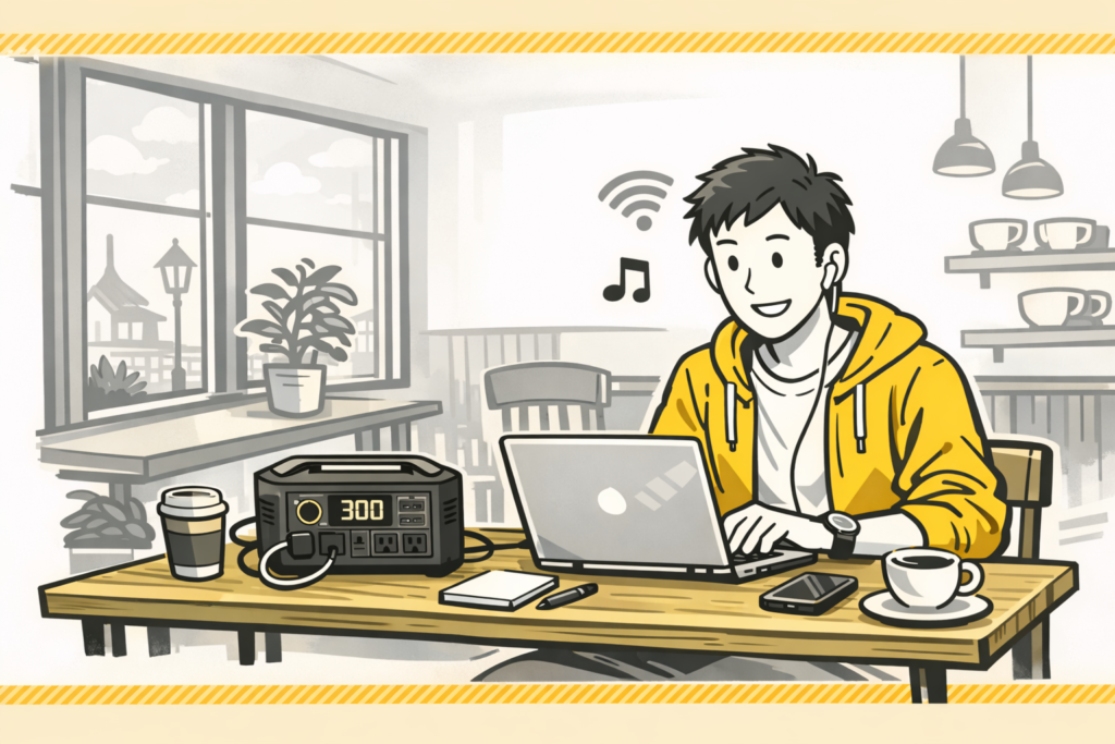 300Whのポタ電はノマドに向いている?